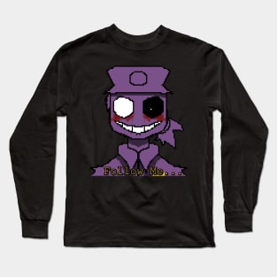 Purple Guy Follow Me Pixle Long Sleeve T-Shirt